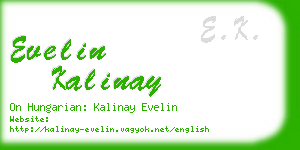 evelin kalinay business card
